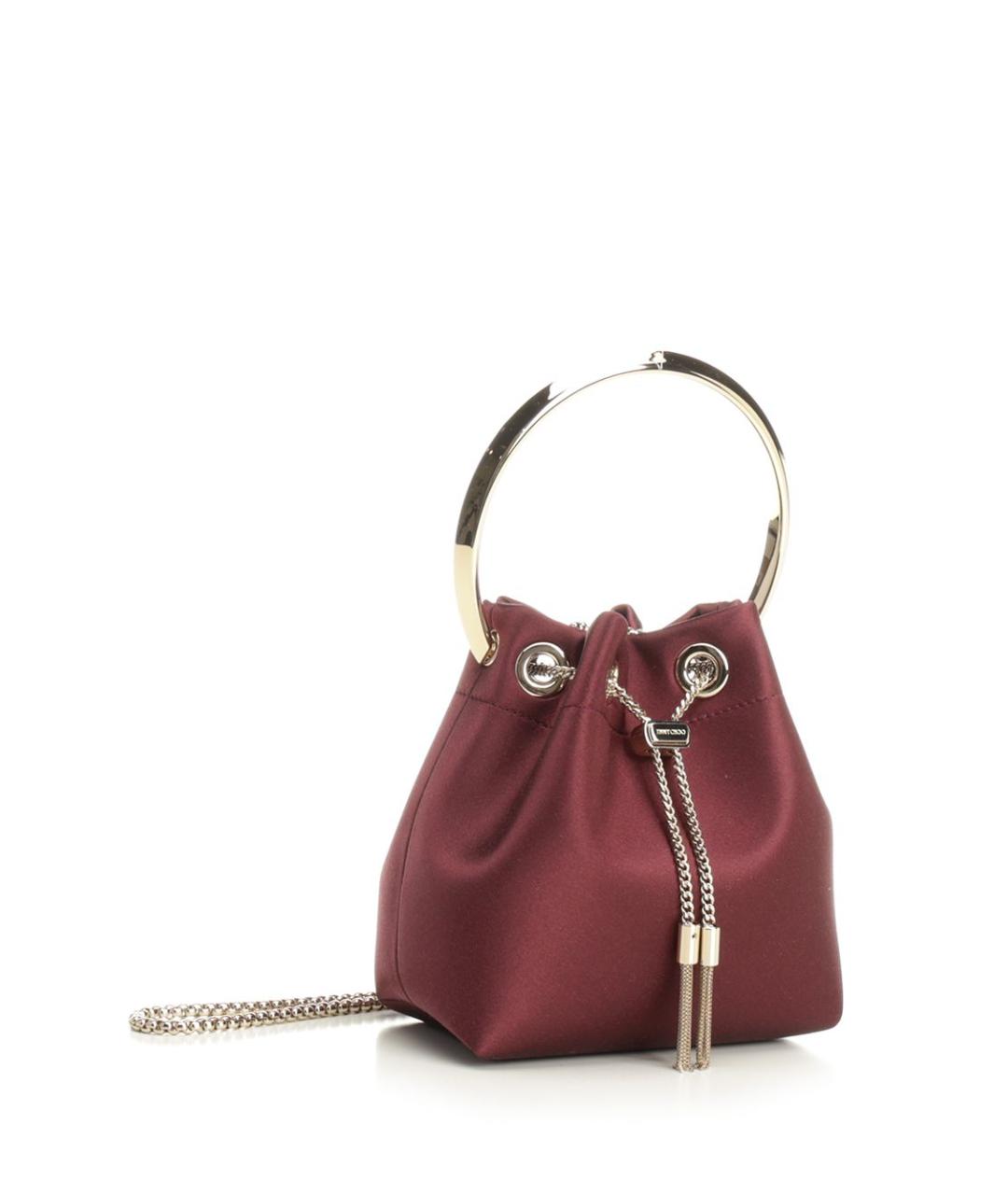 JIMMY CHOO Фиолетовая тканевая сумка с короткими ручками, фото 2