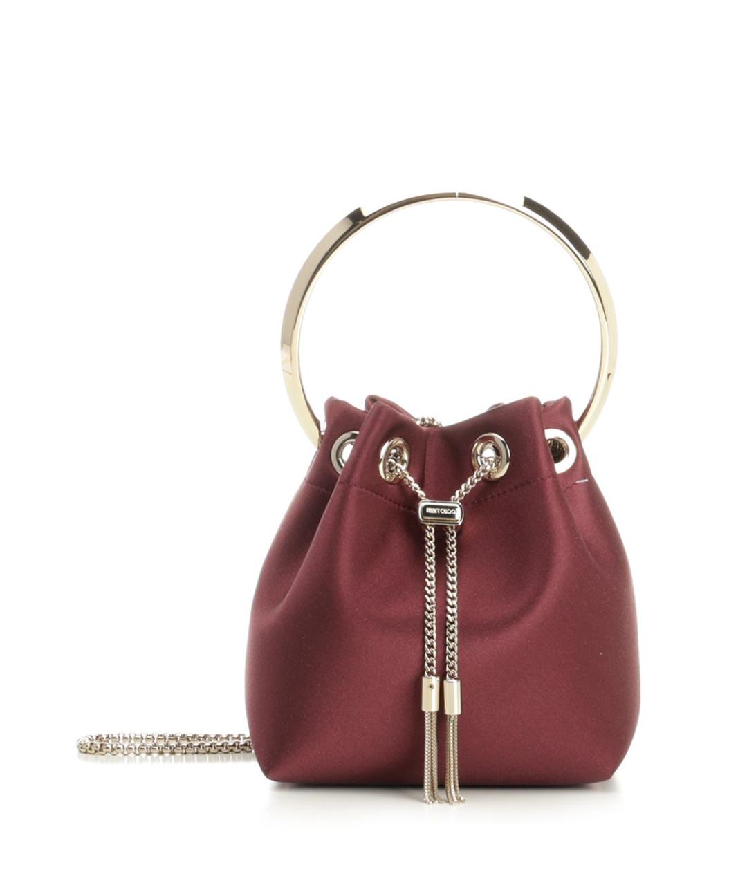 JIMMY CHOO Фиолетовая тканевая сумка с короткими ручками, фото 1