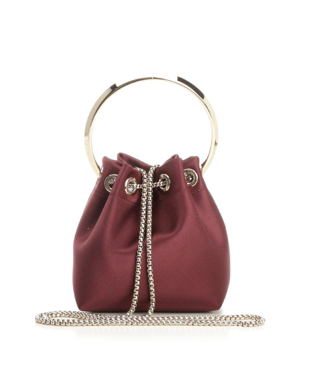 JIMMY CHOO Фиолетовая тканевая сумка с короткими ручками, фото 3