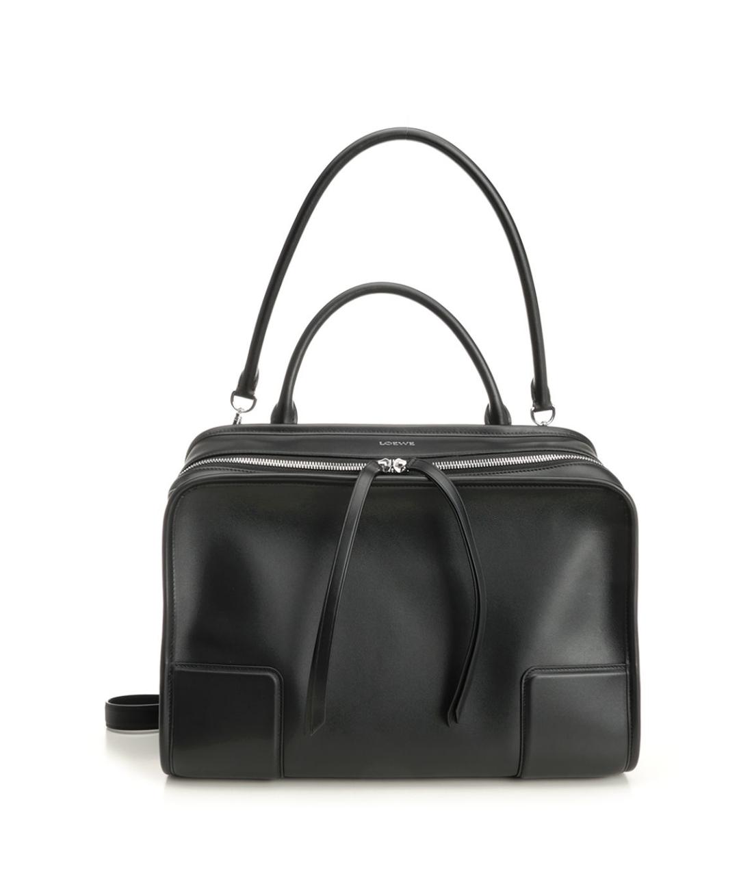 LOEWE Черная кожаная сумка тоут, фото 1