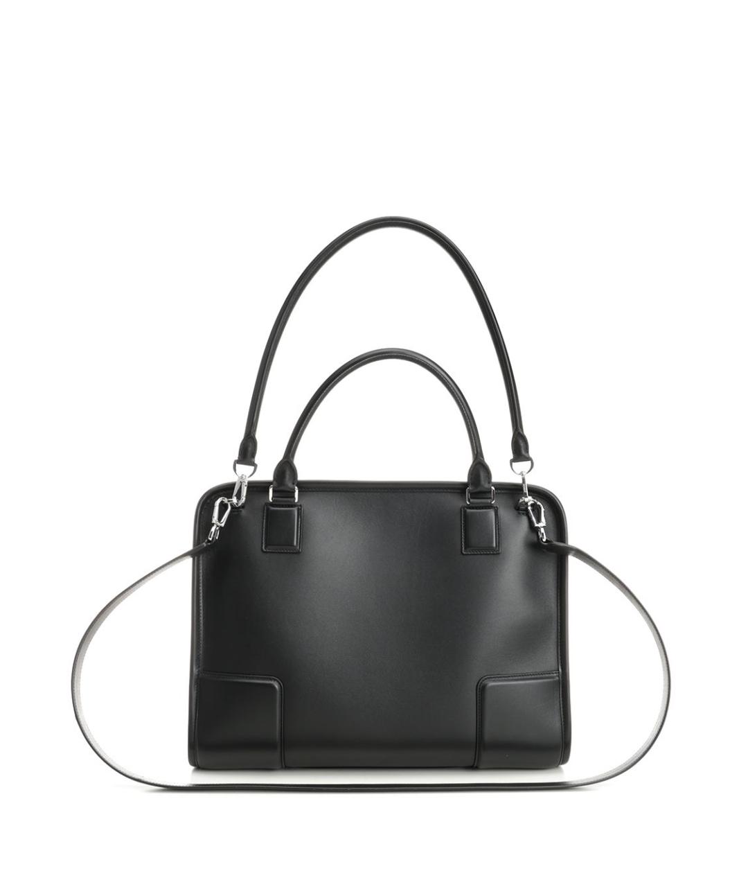 LOEWE Черная кожаная сумка тоут, фото 3