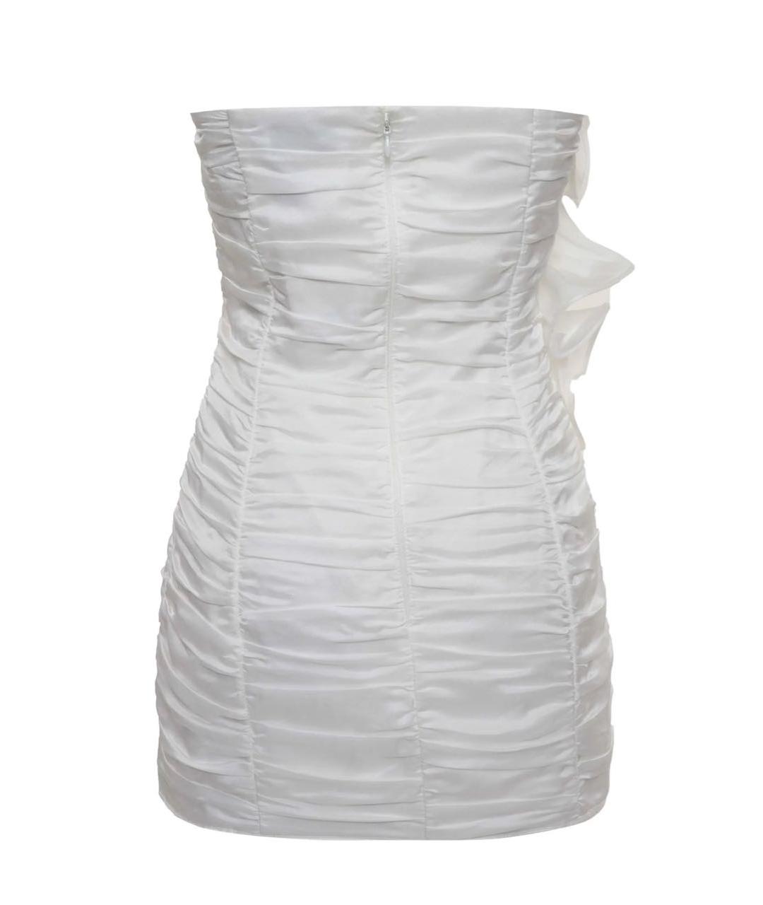 CHARO RUIZ Белое хлопковое коктейльное платье, фото 2