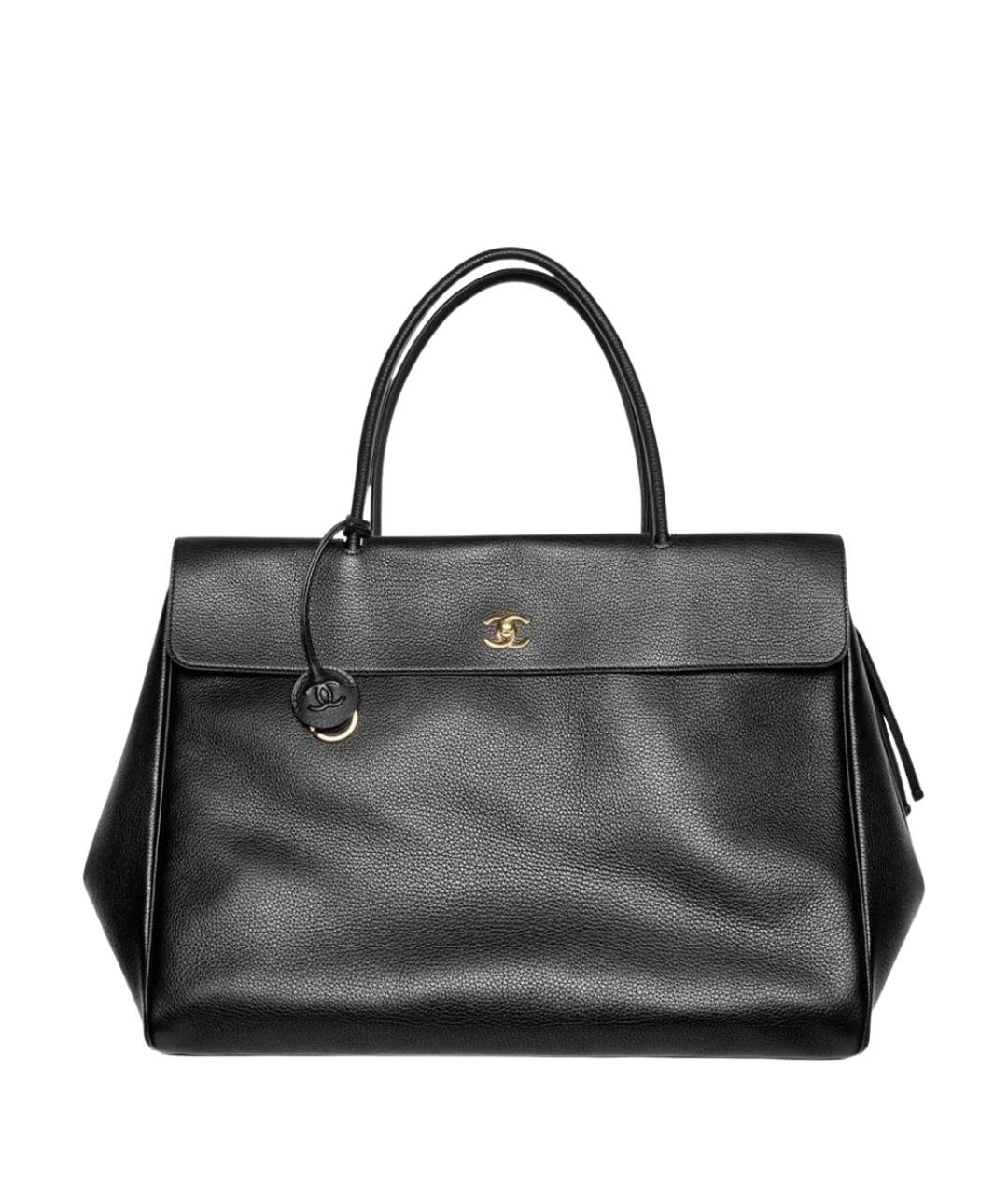 CHANEL Черная кожаная сумка через плечо, фото 1