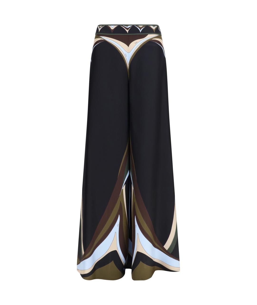 PUCCI Мульти шелковые прямые брюки, фото 1