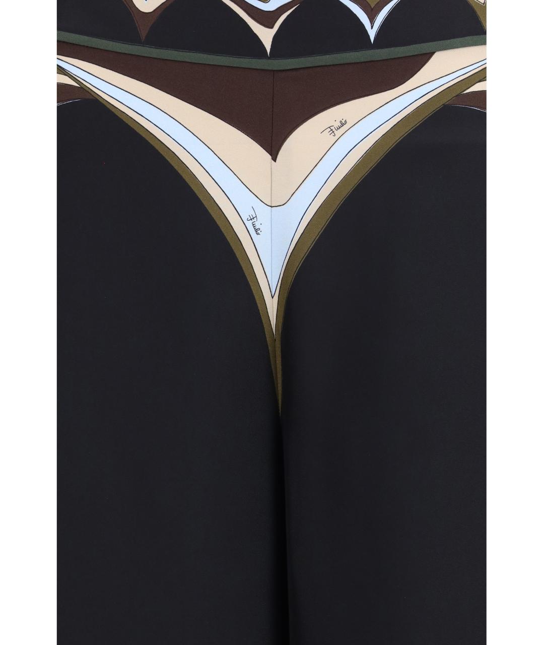 PUCCI Мульти шелковые прямые брюки, фото 3