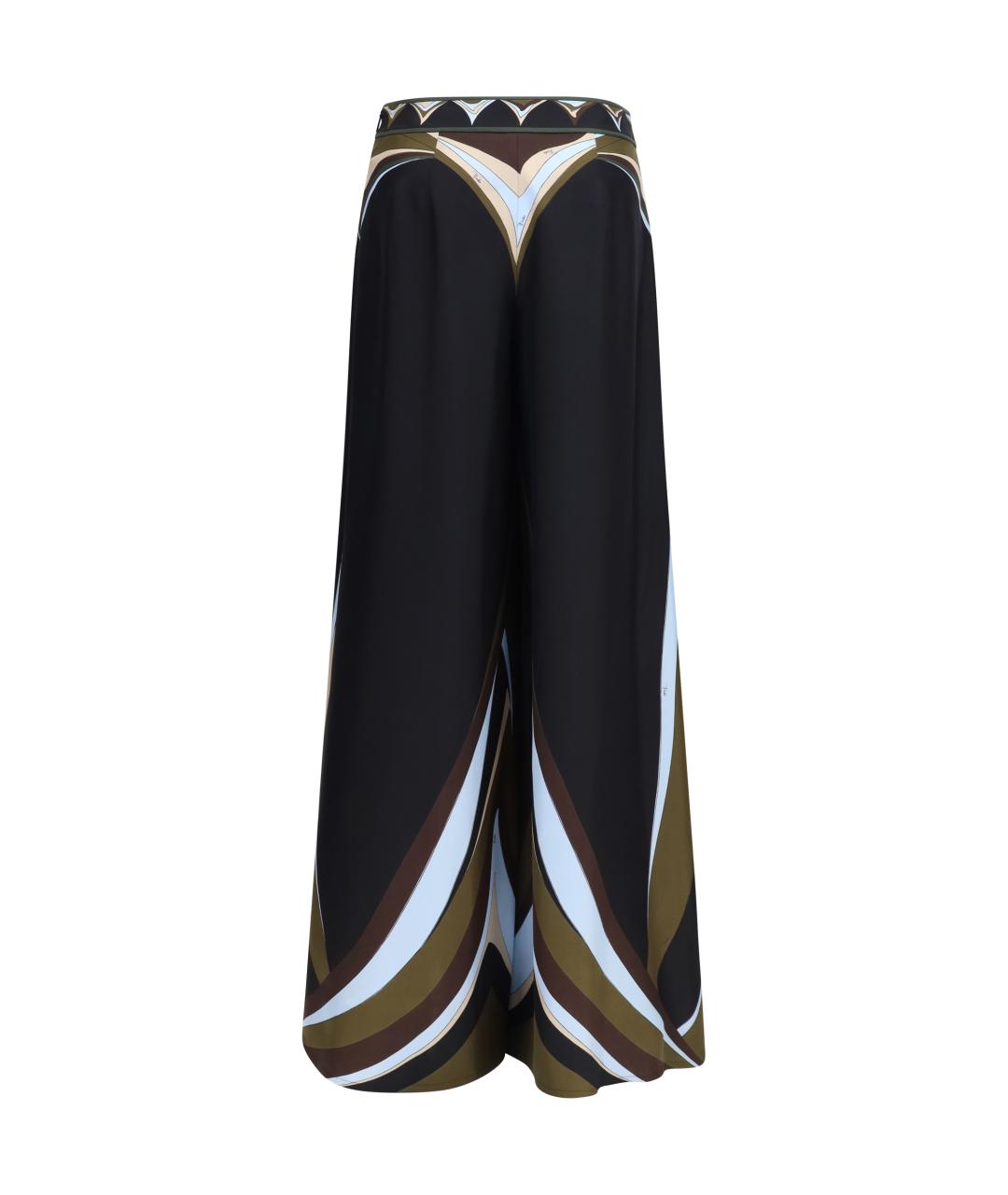 PUCCI Мульти шелковые прямые брюки, фото 2