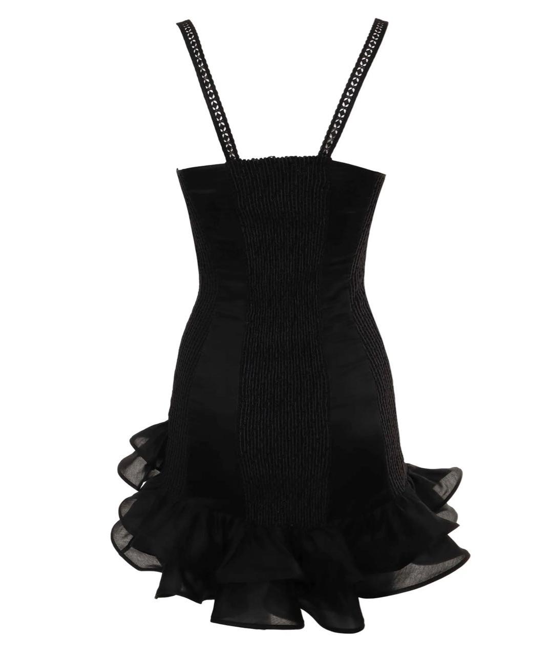 CHARO RUIZ Черное хлопковое повседневное платье, фото 2