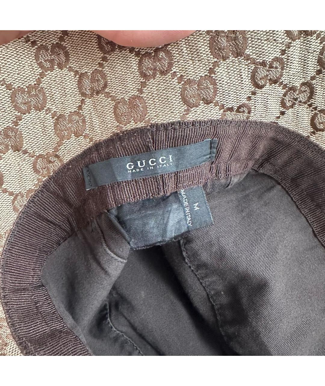 GUCCI Бежевая хлопковая панама, фото 5