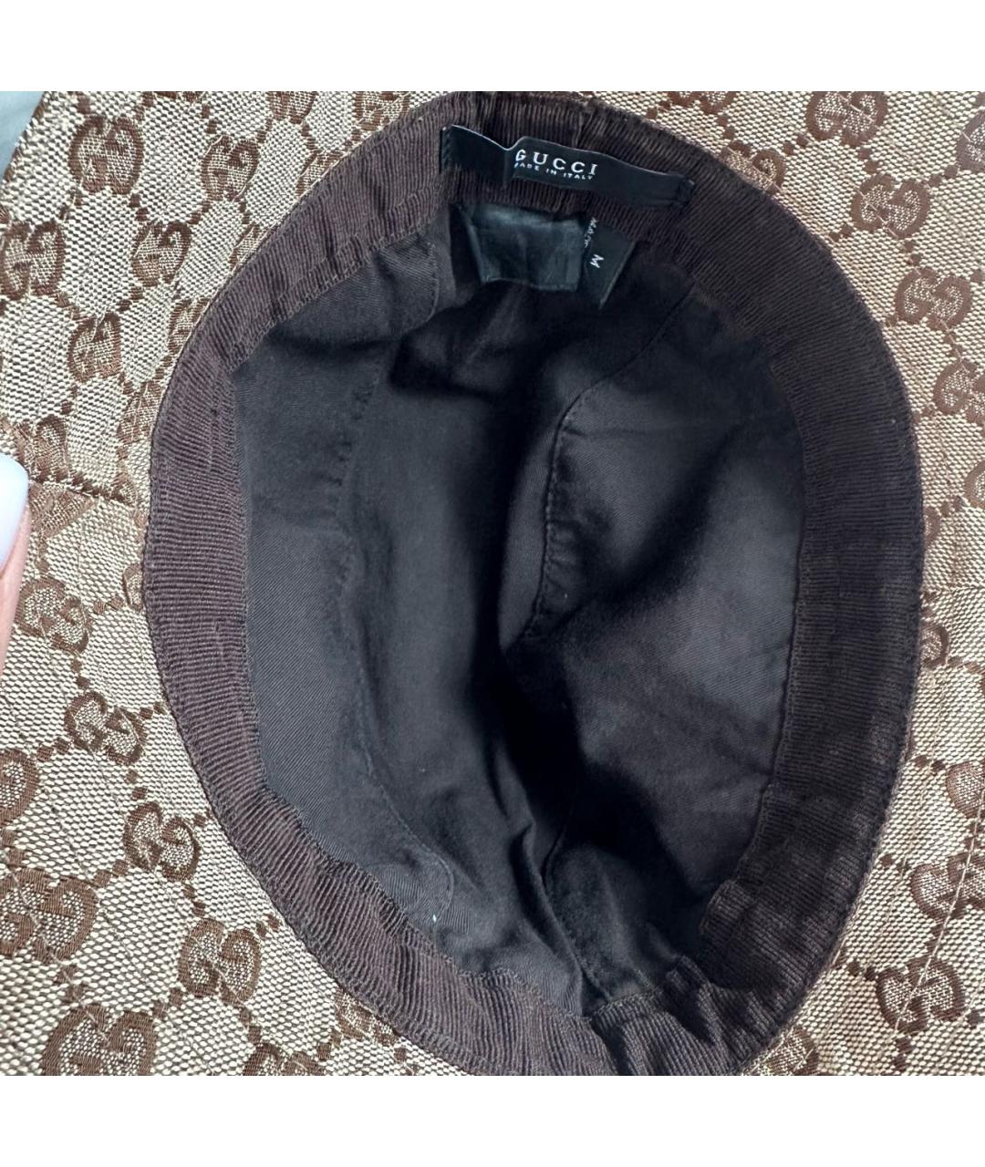 GUCCI Бежевая хлопковая панама, фото 4