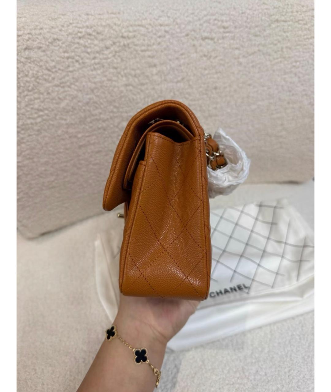 CHANEL Коричневая кожаная сумка через плечо, фото 3