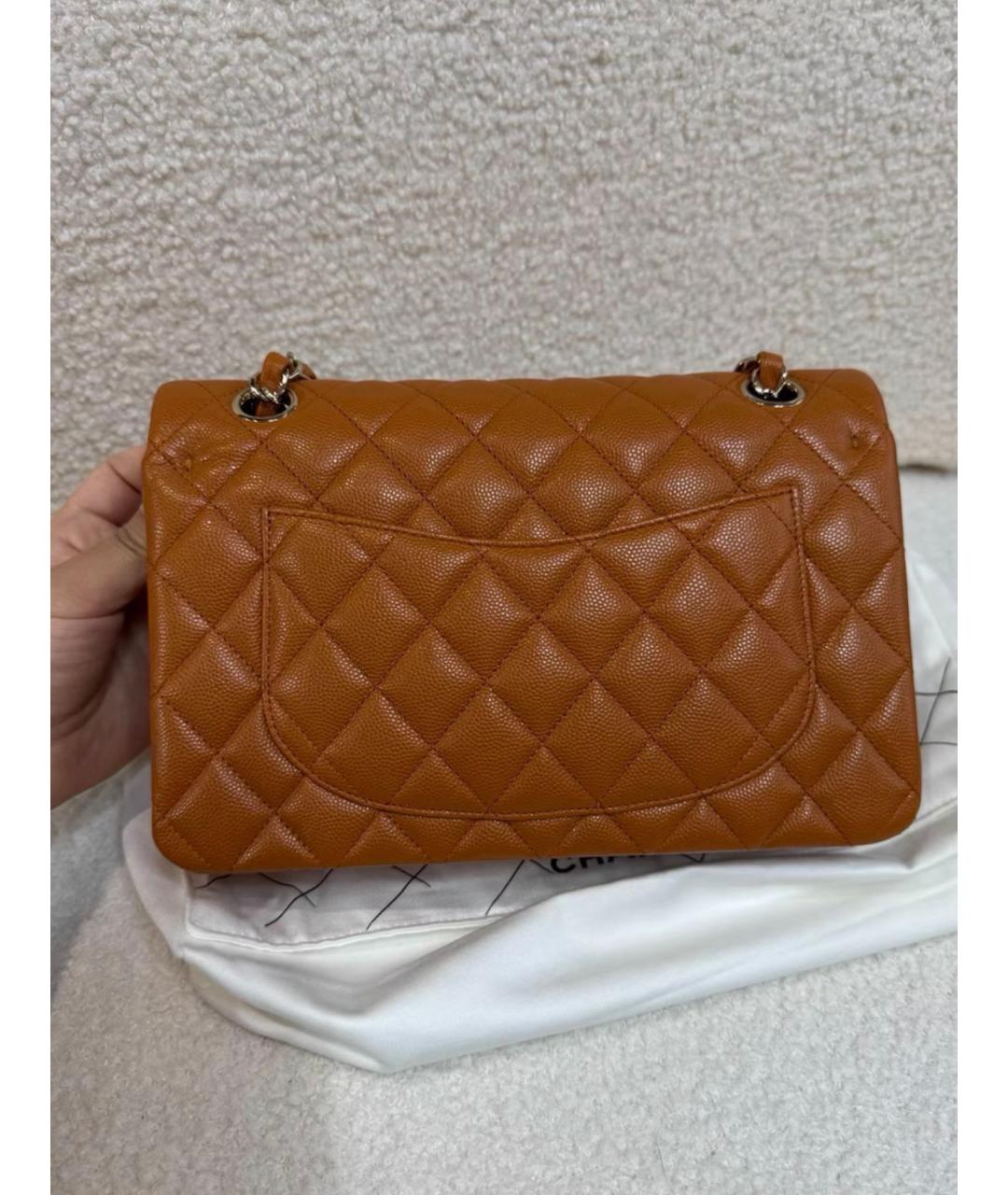 CHANEL Коричневая кожаная сумка через плечо, фото 2