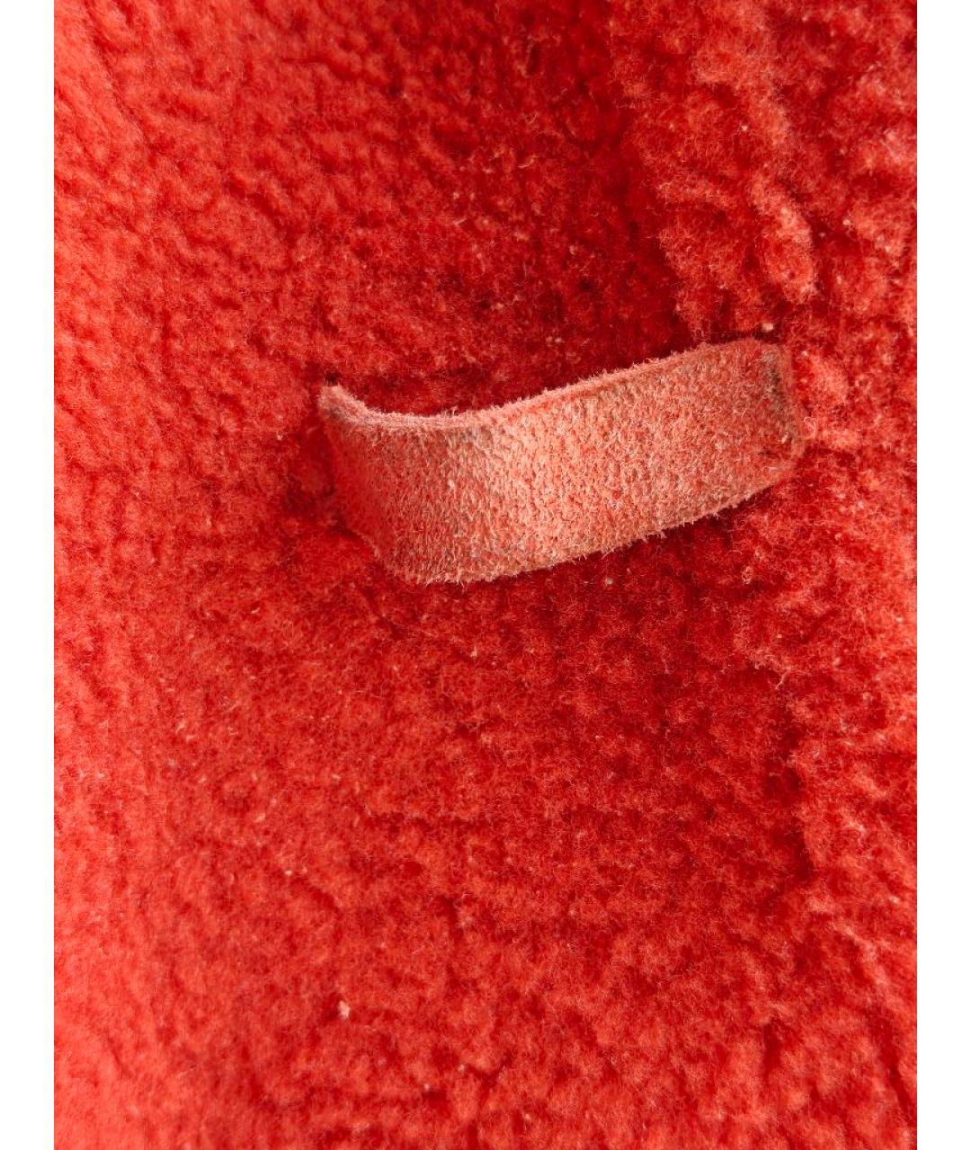 BOTTEGA VENETA Оранжевая замшевая дубленка, фото 7