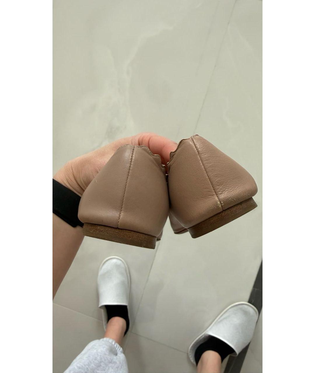 CHLOE Белые кожаные балетки, фото 4