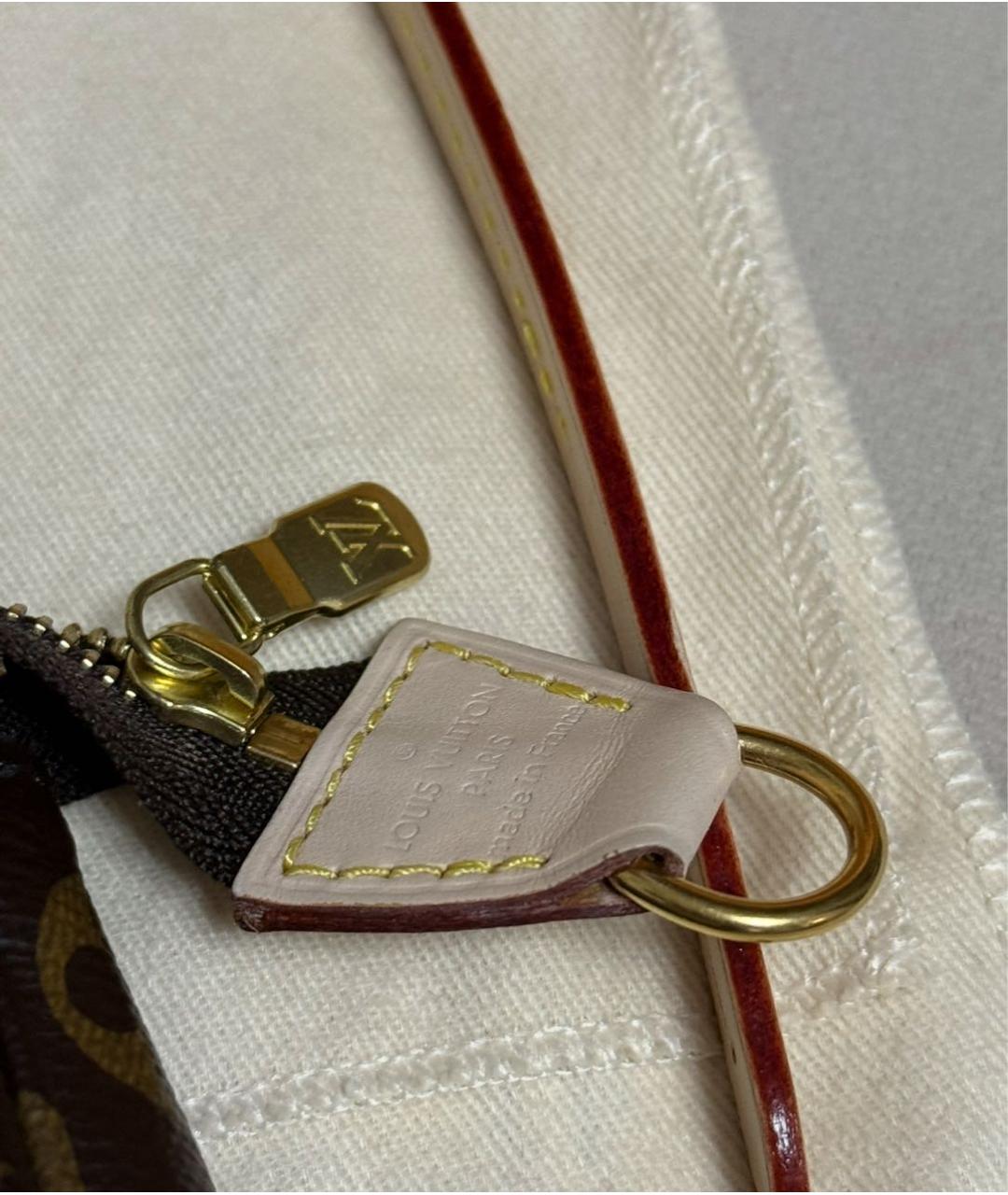 LOUIS VUITTON Коричневая сумка с короткими ручками, фото 3