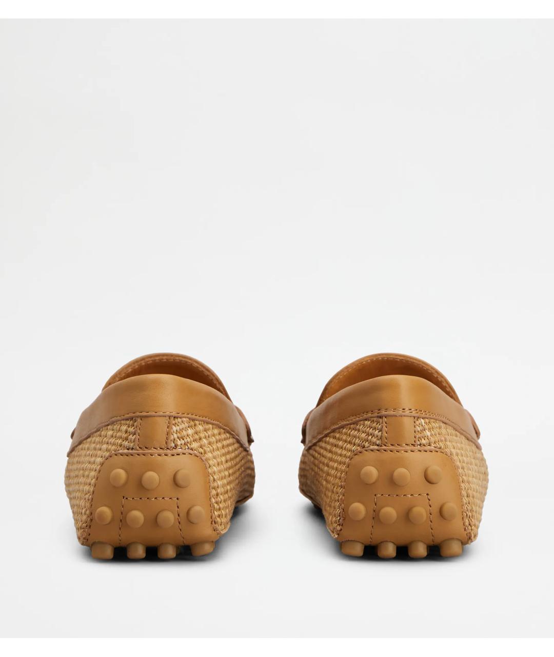 TOD'S Бежевые кожаные мокасины, фото 3