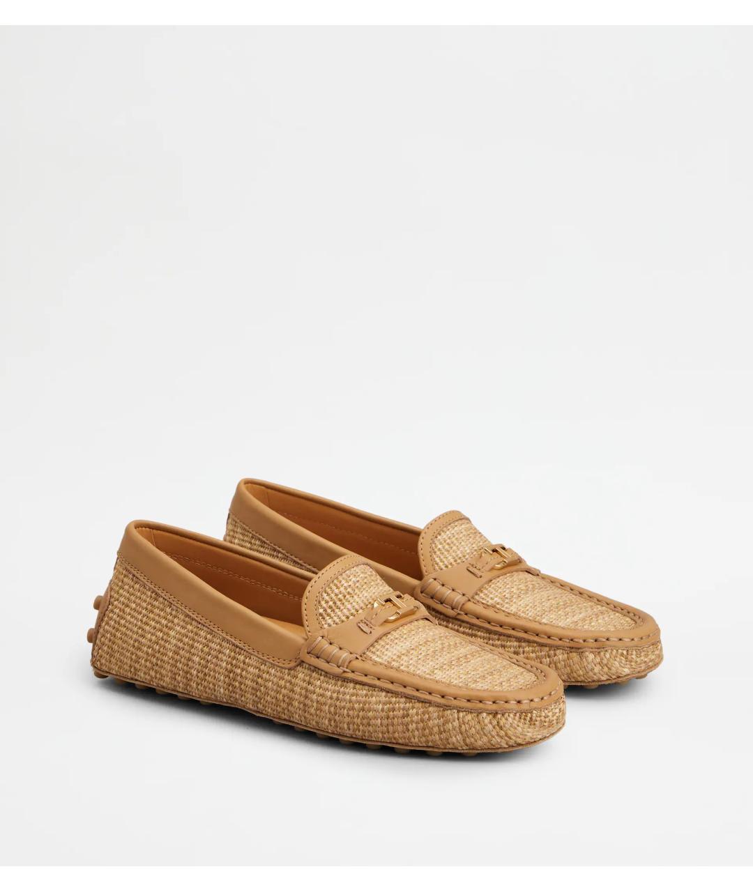 TOD'S Бежевые кожаные мокасины, фото 2