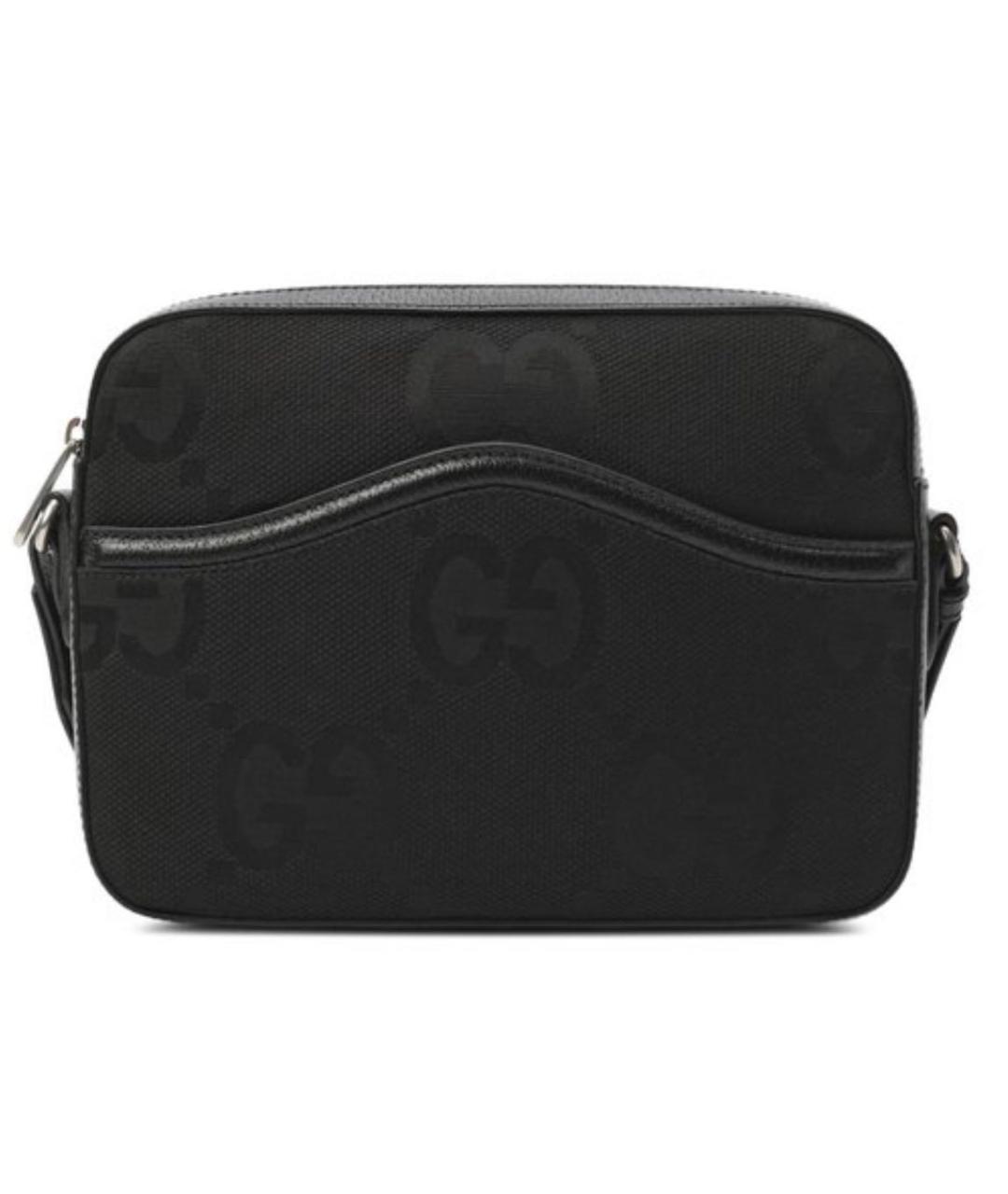 GUCCI Черная тканевая сумка на плечо, фото 1