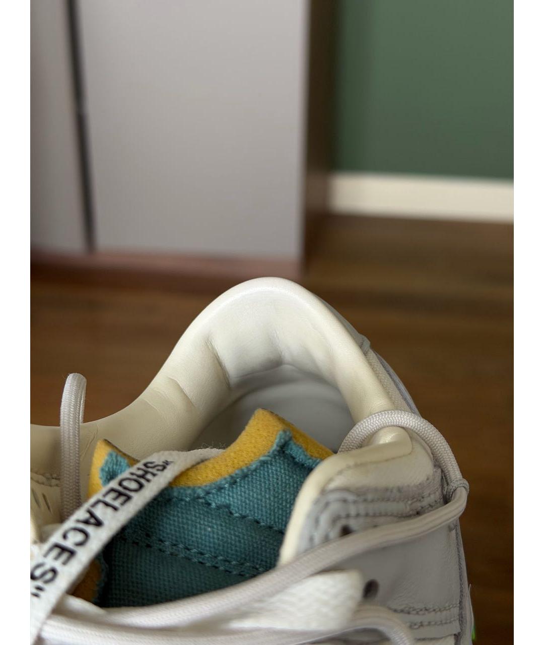 NIKE X OFF-WHITE Серые кожаные кроссовки, фото 6