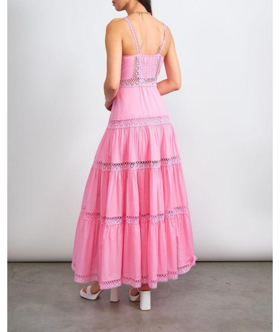 CHARO RUIZ Розовое хлопковое повседневное платье, фото 3