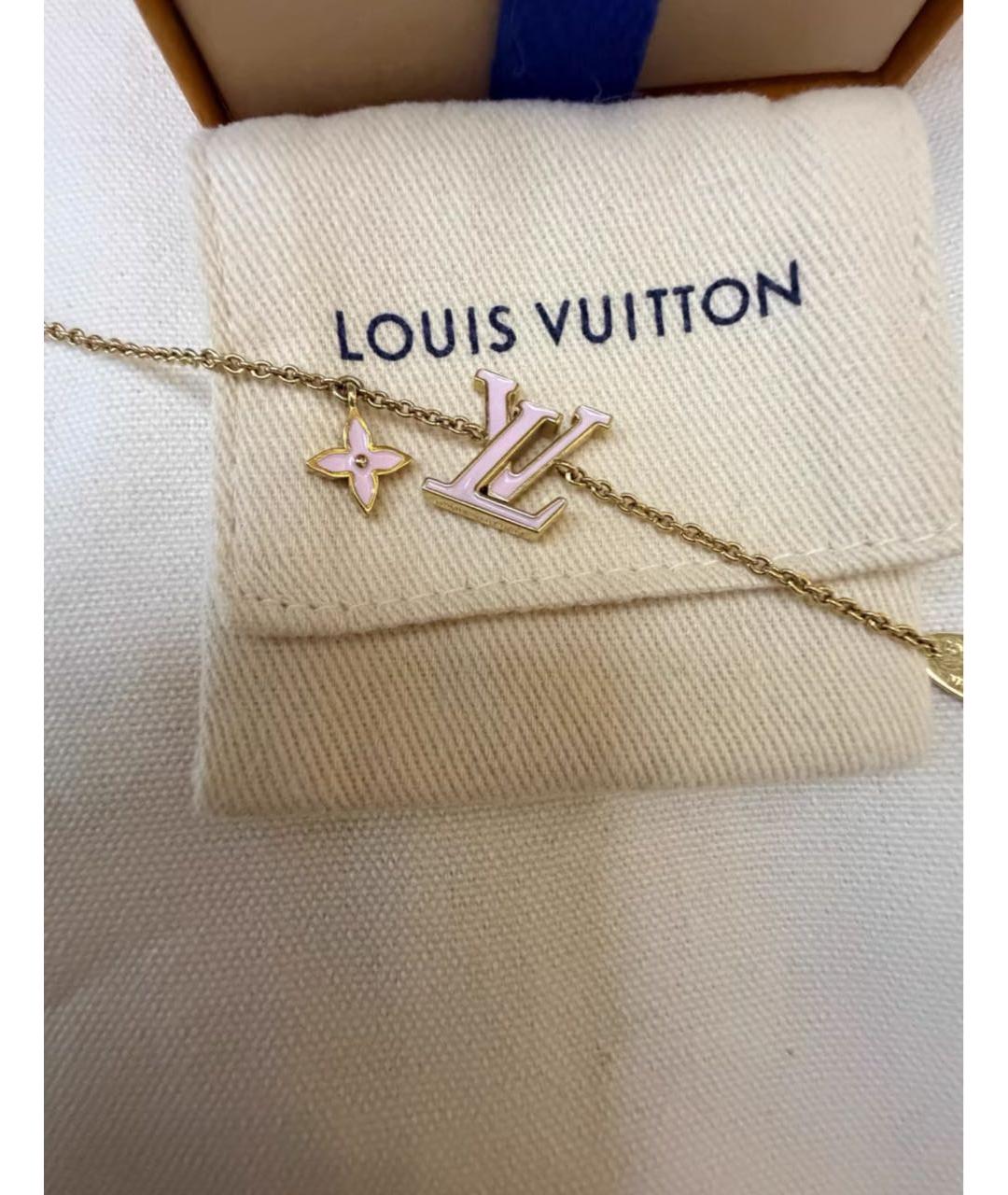 LOUIS VUITTON Золотой металлический браслет, фото 3