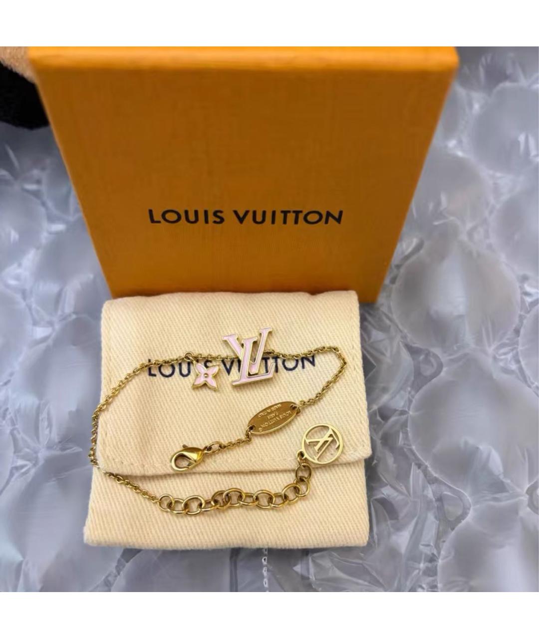 LOUIS VUITTON Золотой металлический браслет, фото 2