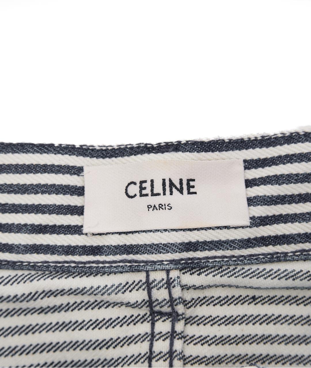 CELINE Черные хлопковые шорты, фото 4