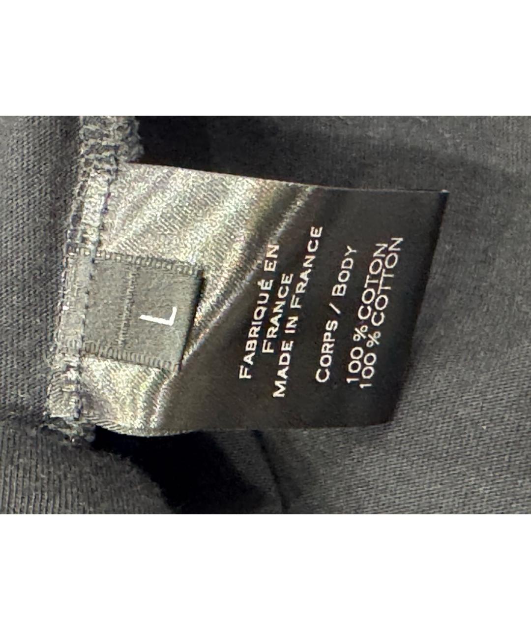 BALMAIN Черная хлопковая футболка, фото 5