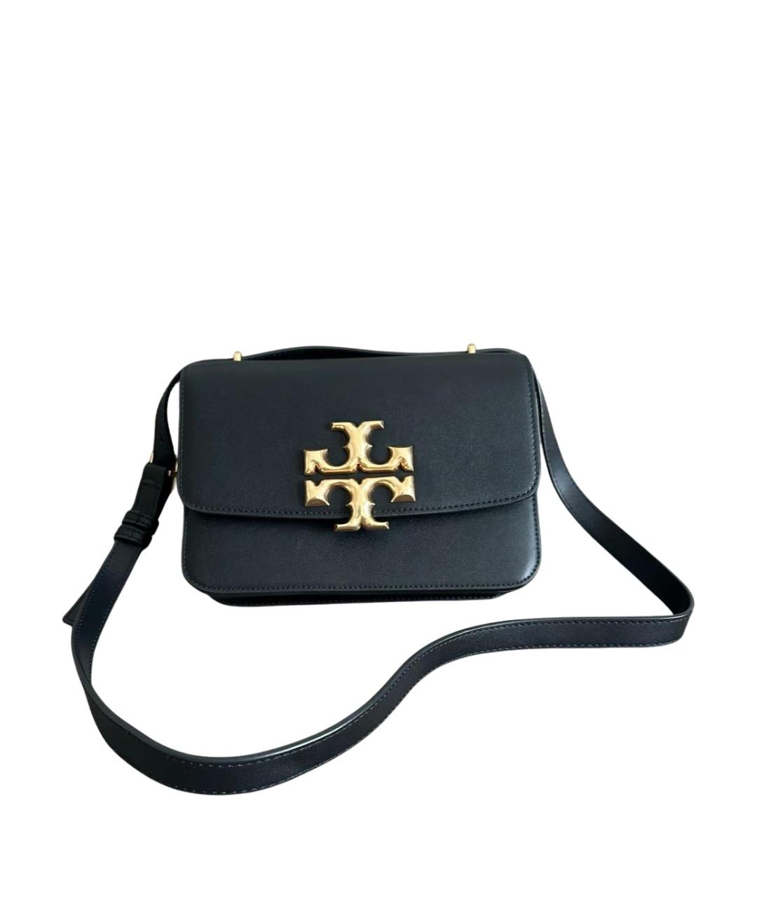 TORY BURCH Черная кожаная сумка через плечо, фото 1