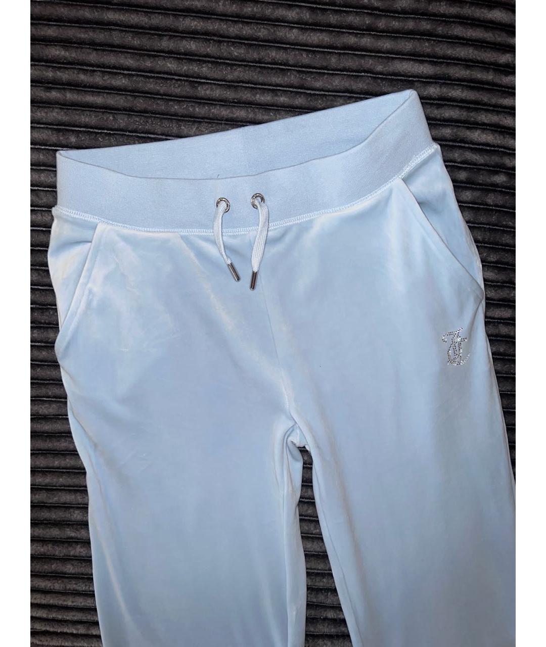 JUICY COUTURE Голубой велюровый спортивные костюмы, фото 5