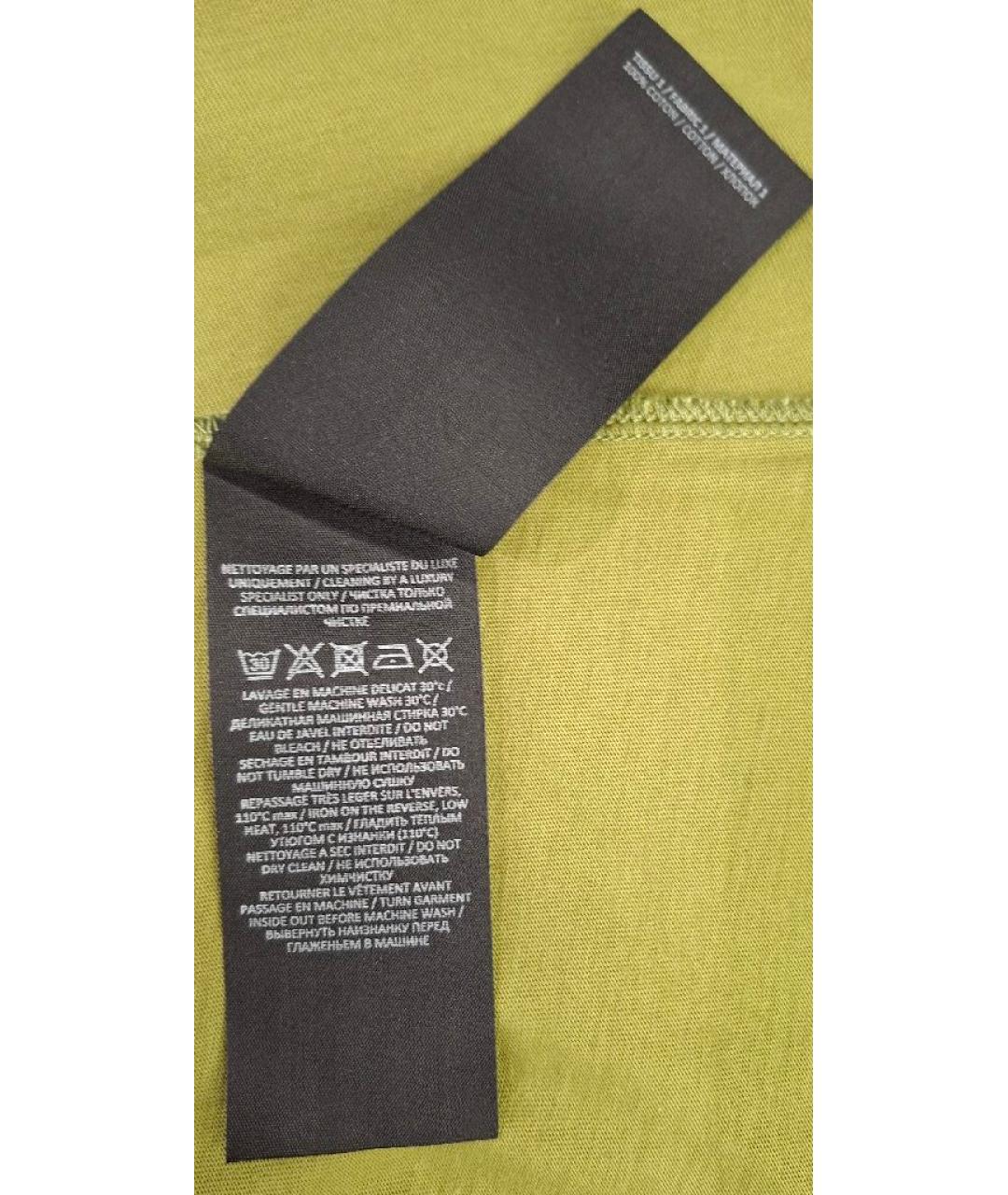 BALMAIN Зеленая хлопковая футболка, фото 6