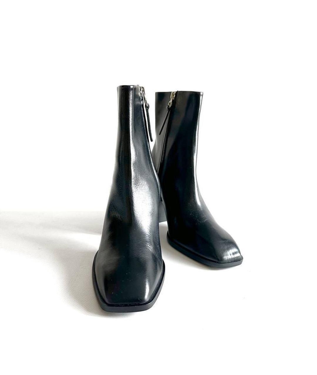 AEYDE Черные кожаные ботильоны, фото 2