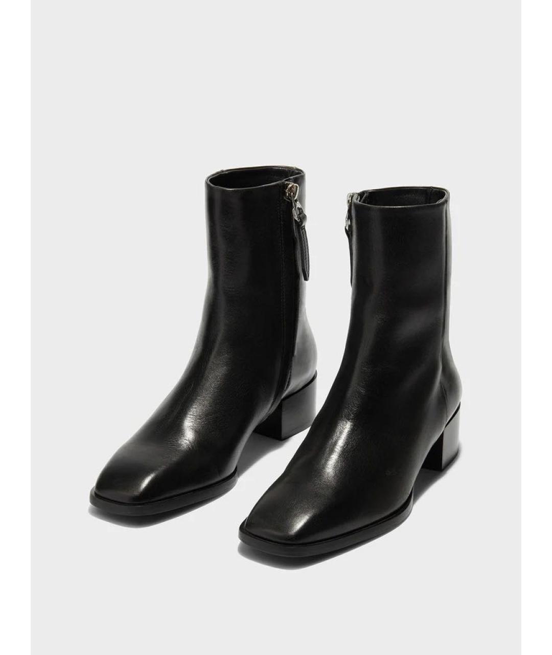 AEYDE Черные кожаные ботильоны, фото 8
