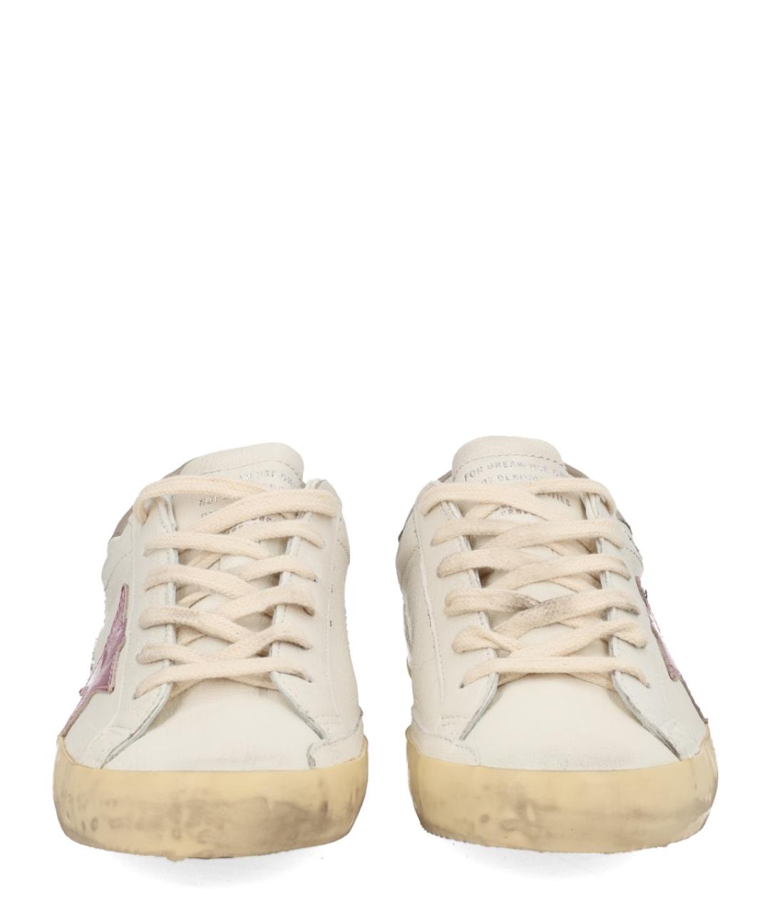 GOLDEN GOOSE DELUXE BRAND Белые кожаные кроссовки, фото 6