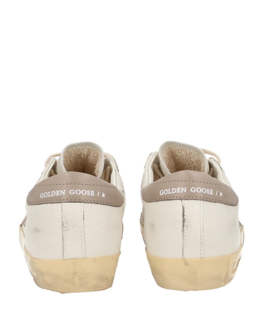 GOLDEN GOOSE DELUXE BRAND Белые кожаные кроссовки, фото 7