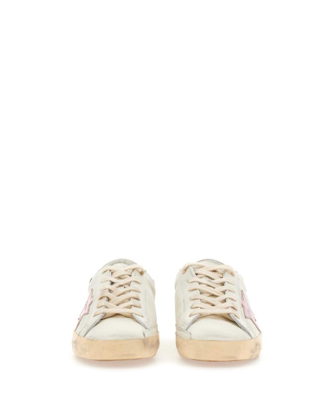 GOLDEN GOOSE DELUXE BRAND Белые кожаные кроссовки, фото 4