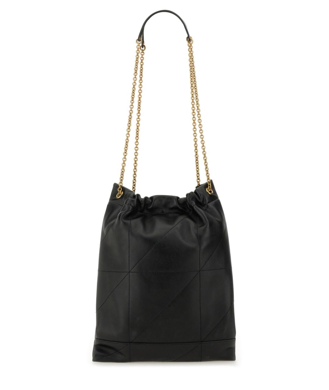 SAINT LAURENT Черная кожаная сумка тоут, фото 2