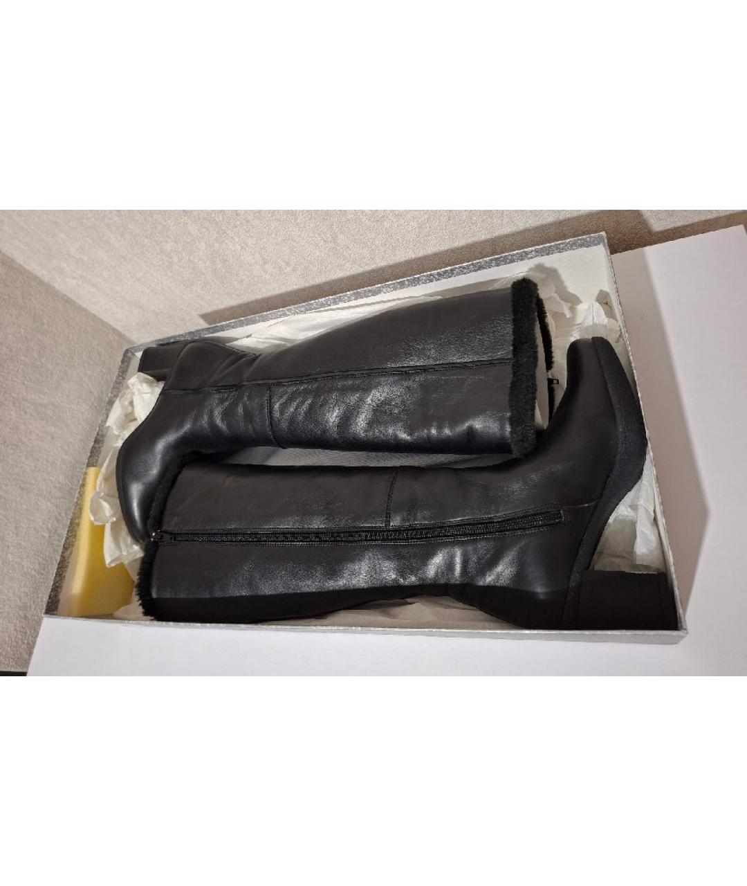 STUART WEITZMAN Черные кожаные сапоги, фото 8