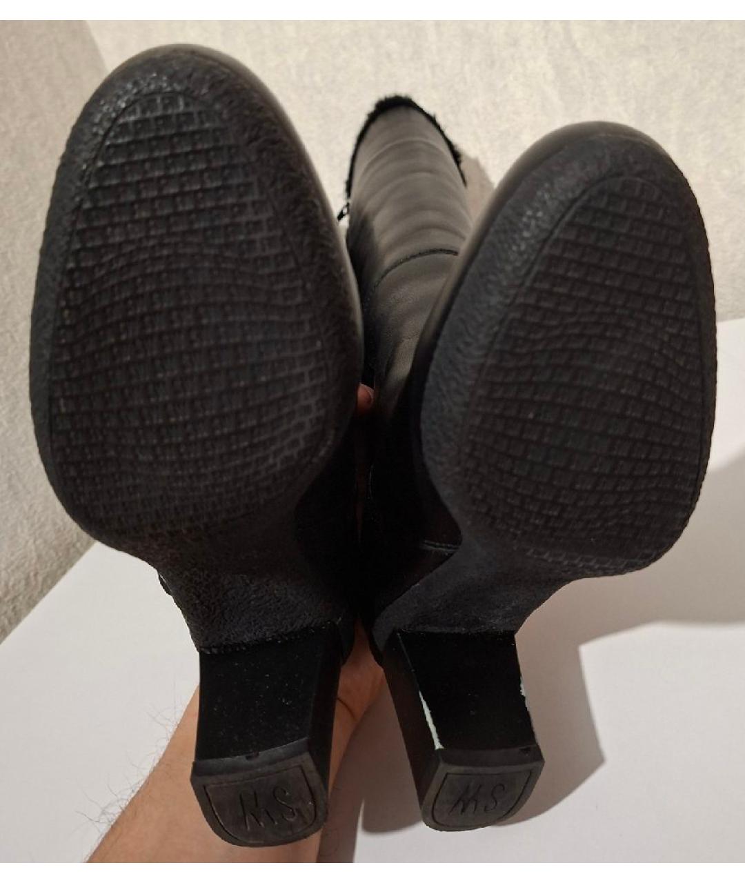 STUART WEITZMAN Черные кожаные сапоги, фото 6