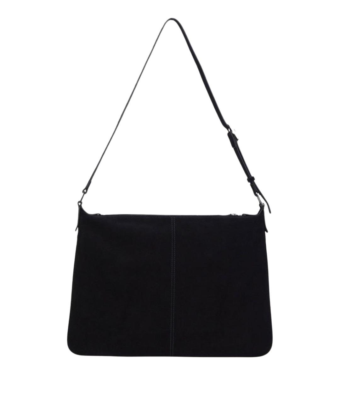 12 STOREEZ Черная замшевая сумка с короткими ручками, фото 1