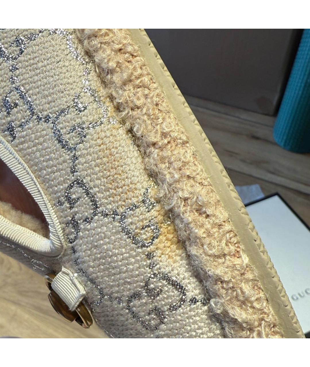 GUCCI Бежевые лоферы, фото 8