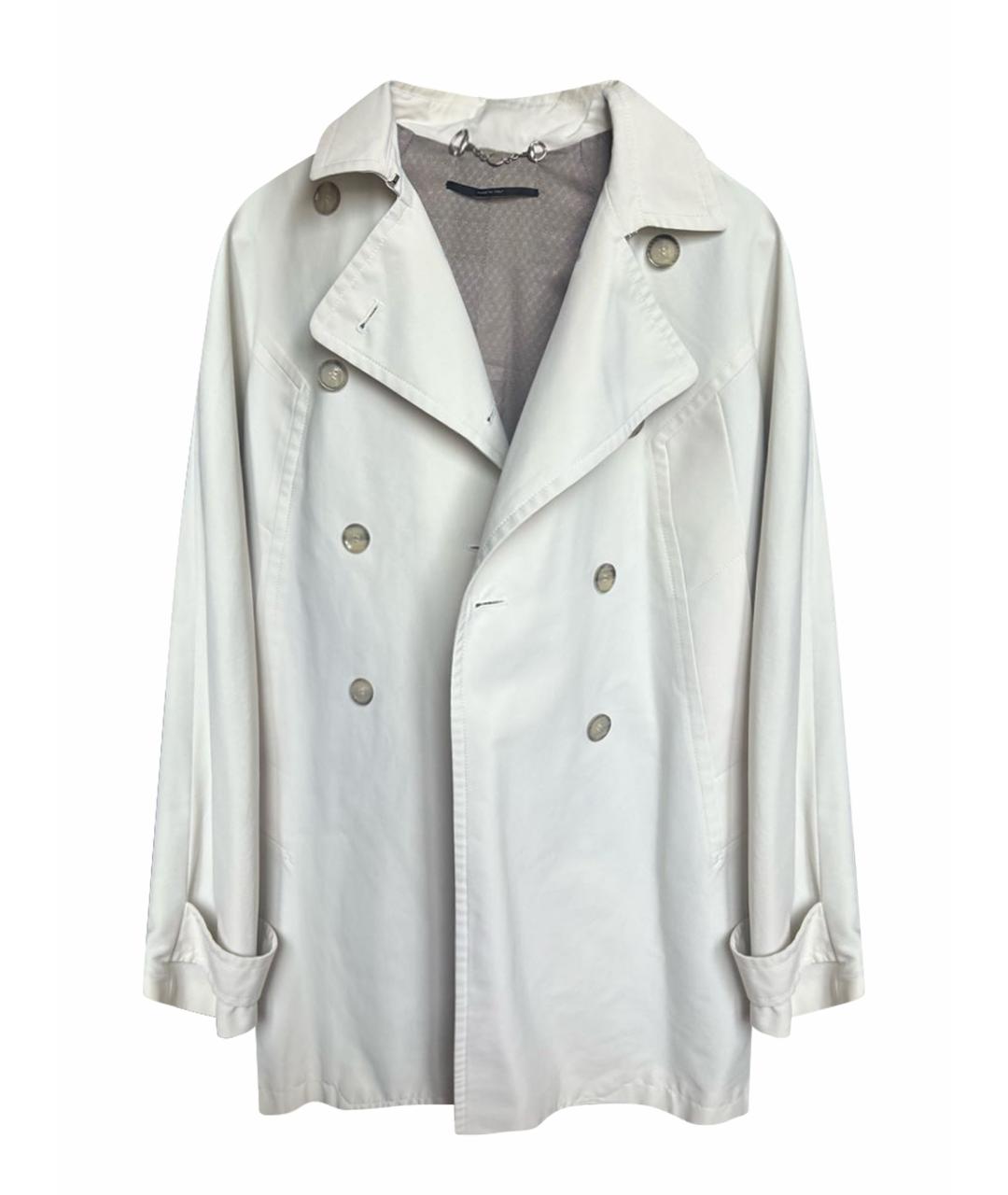 GUCCI Белое полиамидовое пальто, фото 1