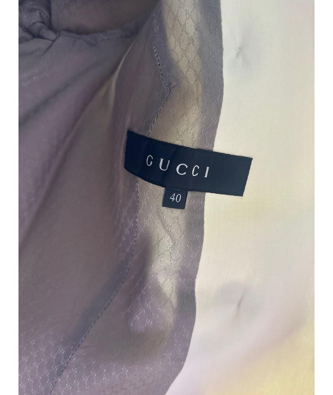 GUCCI Белое полиамидовое пальто, фото 5