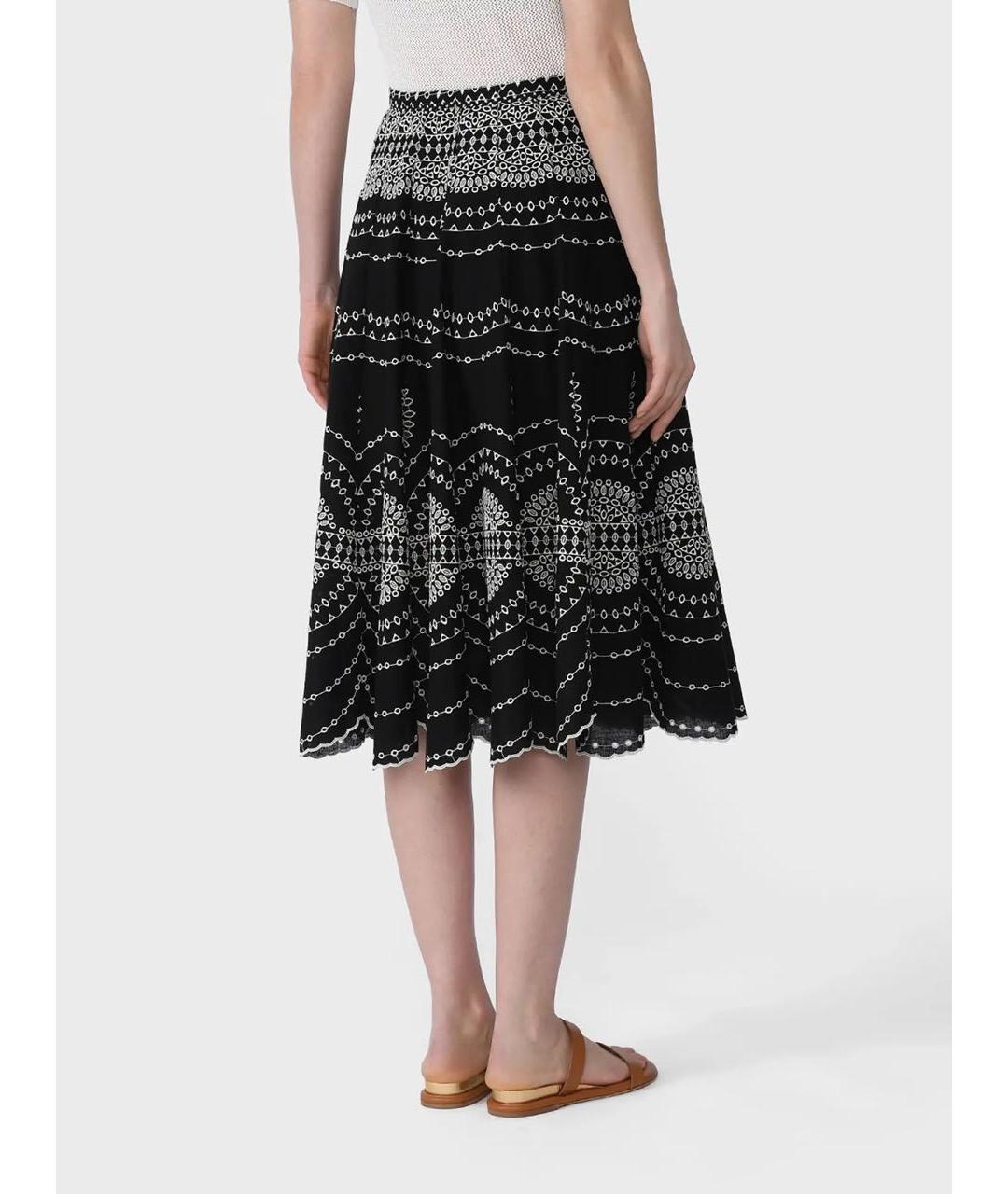 CHARO RUIZ Черный хлопковый костюм с юбками, фото 5