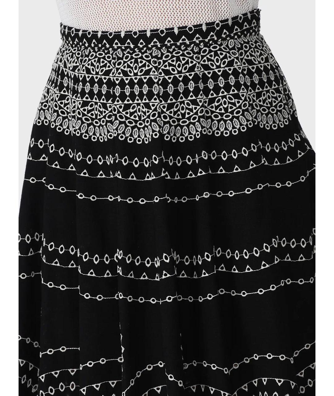 CHARO RUIZ Черный хлопковый костюм с юбками, фото 6