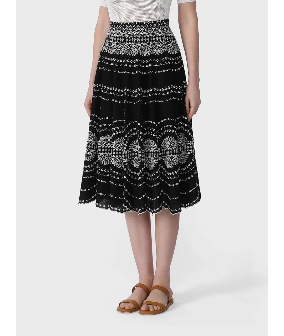 CHARO RUIZ Черный хлопковый костюм с юбками, фото 4