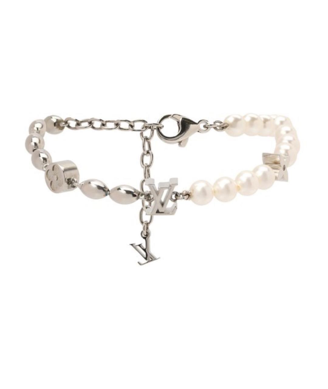 LOUIS VUITTON Белый металлический браслет, фото 1