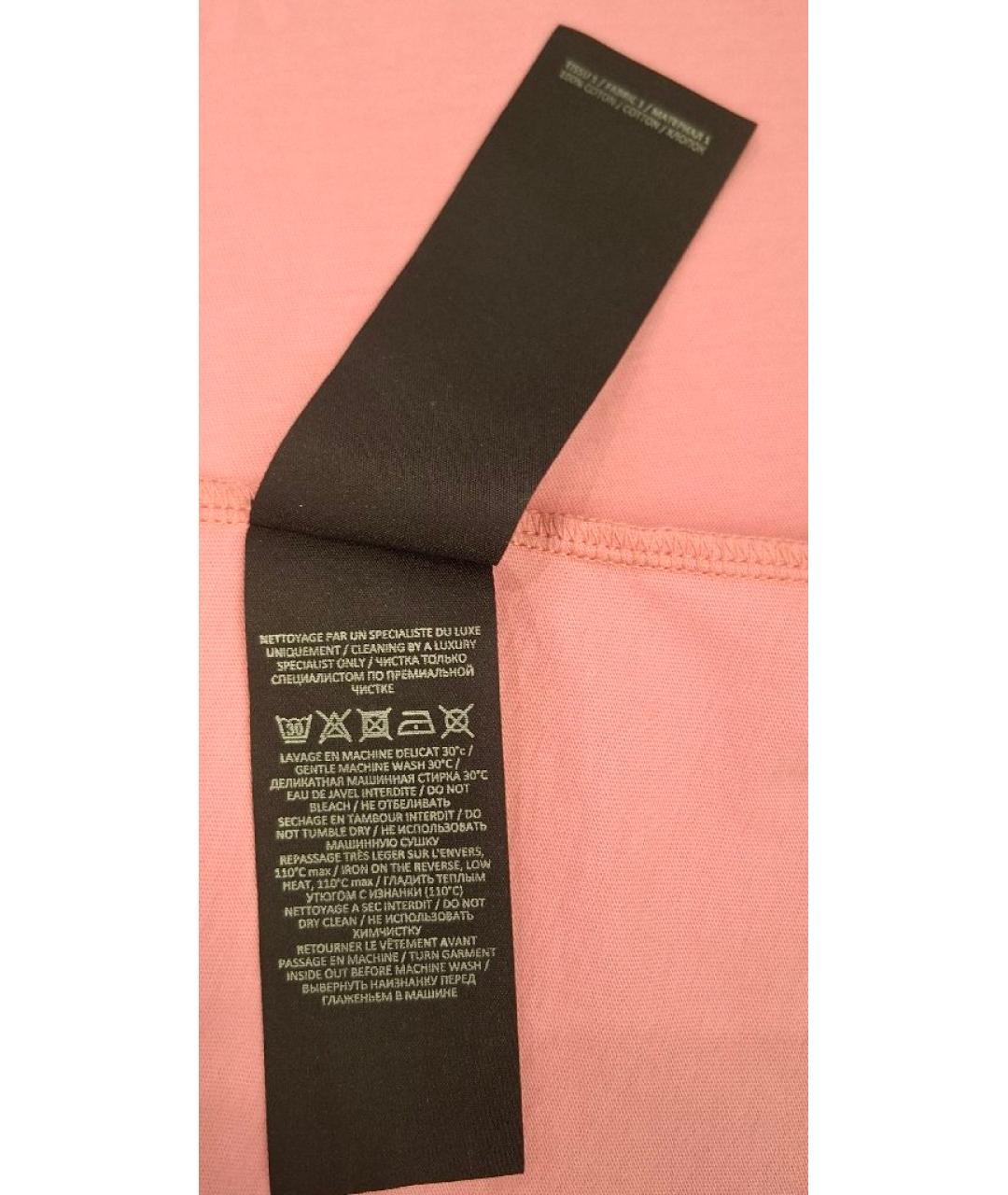 BALMAIN Розовая хлопковая футболка, фото 6