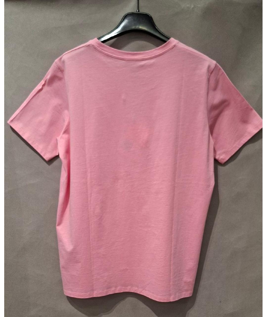 BALMAIN Розовая хлопковая футболка, фото 2