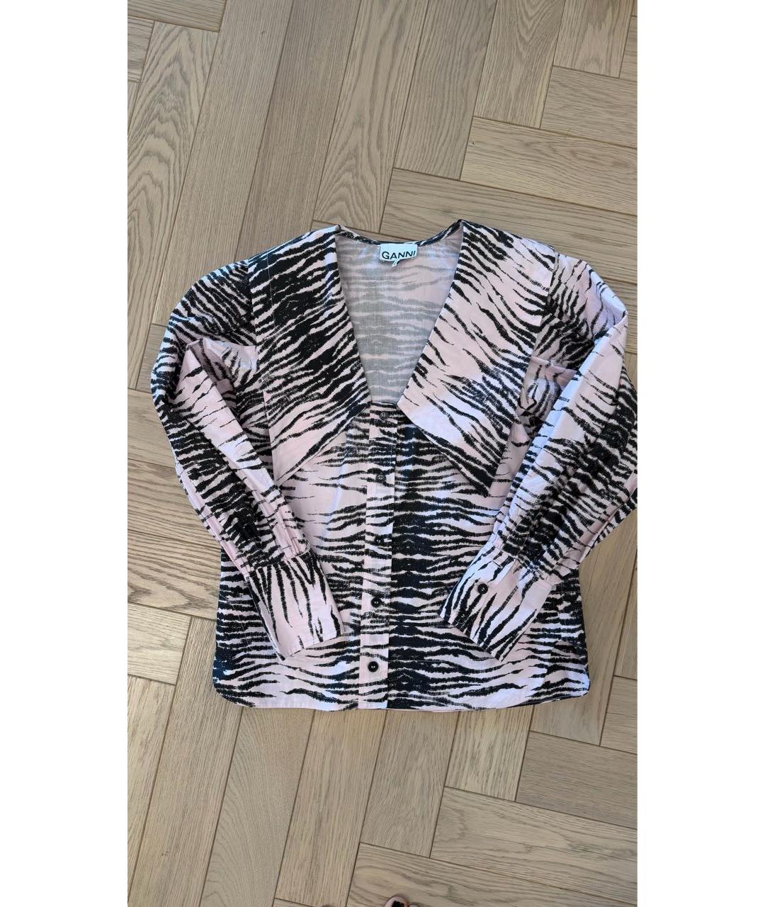 GANNI Розовая рубашка, фото 6