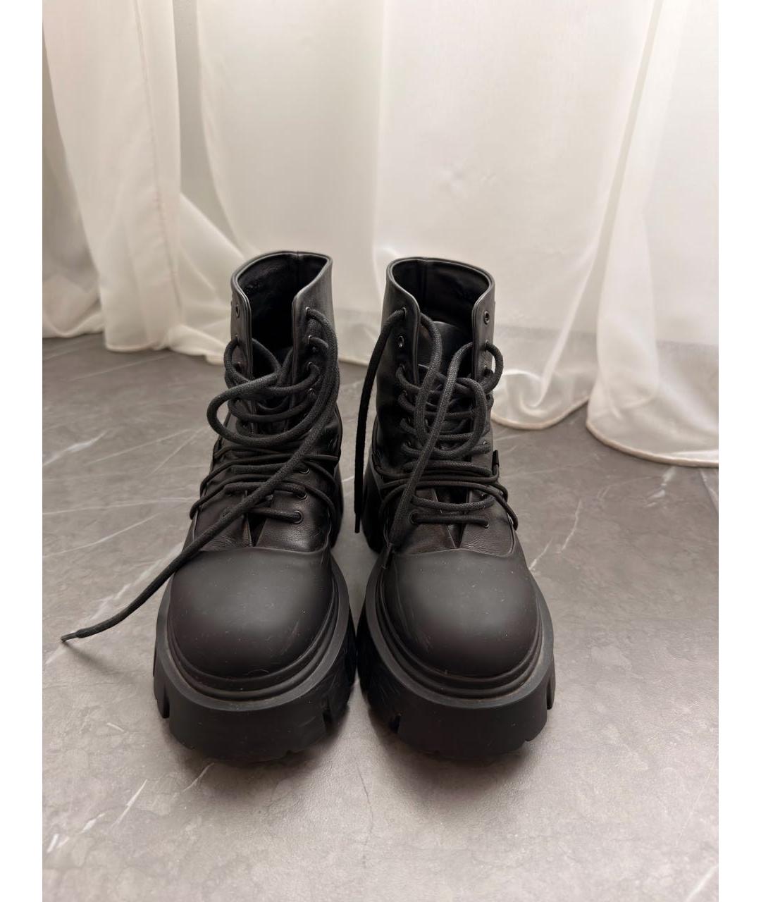 ICEBERG Черные кожаные ботинки, фото 2